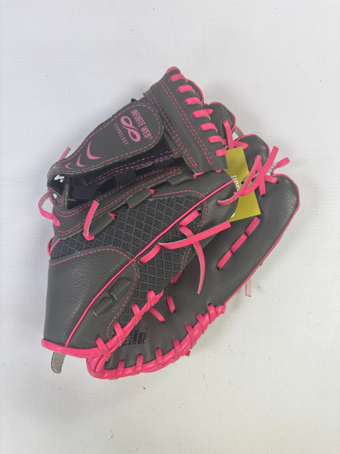 Vist Large View of Product Image Which is Used Franklin SHOK SORB RH Throw Fastpitch Gloves Grey 10 1/2"