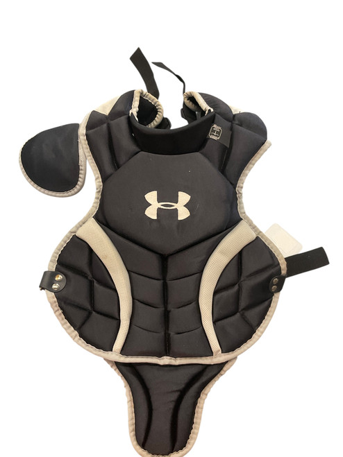 Vist Large View of Product Image Which is Used Under Armour UACPCC2-YVS Catchers Chest Protector Black Youth