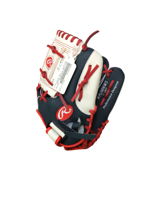 Vist Large View of Product Image Which is Used Rawlings PLAYER SERIES BB/SB Glove RH Throw Navy Blue 11"