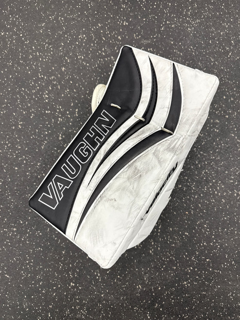 Vist Large View of Product Image Which is Used Vaughn VELOCITY V7 XR Junior Goalie Blocker White