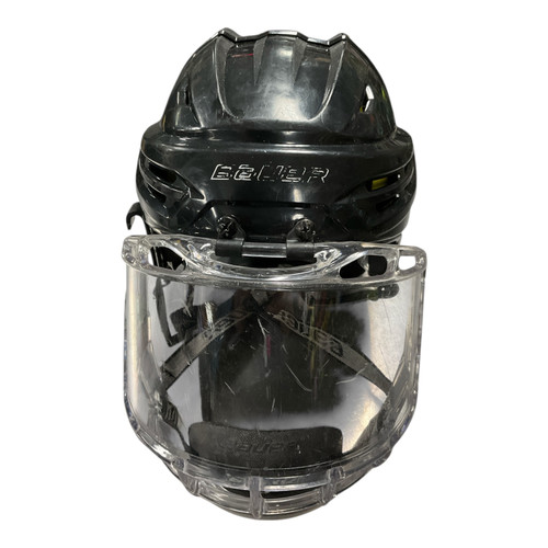 Vist Large View of Product Image Which is Used Bauer REAKT 95 Helmet Full Visor Combo Black MD