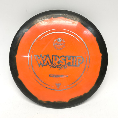 Vist Large View of Product Image Which is Used Westside MATTY O WARSHIP Disc Golf Mid Range Orange 174g