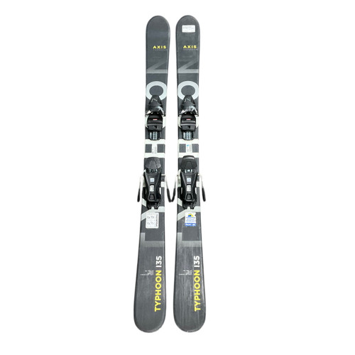 Vist Large View of Product Image Which is Used AXIS TYPHOON Twin Tip Boys DH Ski/Binding Black 135 cm