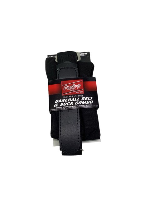 Vist Large View of Product Image Which is New RAWLINGS BELT/SOCK MD BLACK