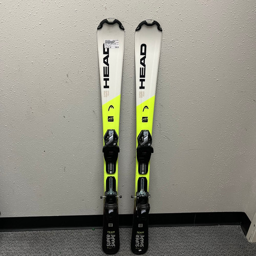 Vist Large View of Product Image Which is Used Head TEAM SUPER SHAPE Boys DH Ski/Binding Black And Optic Yellow 117 cm