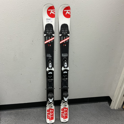 Vist Large View of Product Image Which is Used Rossignol STAR WARS Boys DH Ski/Binding White/Black/Red 128 cm
