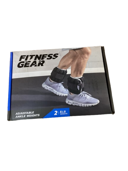 Vist Large View of Product Image Which is Used Fitness Gear Ankle Weights Black 5 lb