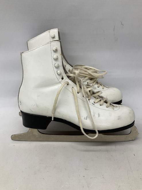 Vist Large View of Product Image Which is Used Riedell FIGURE SKATES WomensFigure Skate White Senior 7