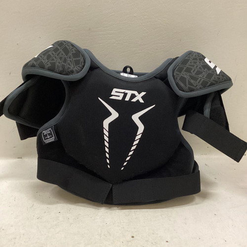 Vist Large View of Product Image Which is Used STX STALLION 75 Lacrosse Shoulder Pads Black SM