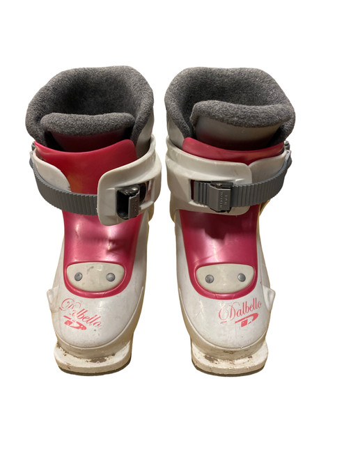 Vist Large View of Product Image Which is Used Dalbello GAIA Girls DH Ski Boot White 205 MP - J01