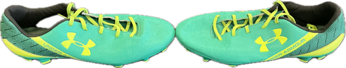 Vist Large View of Product Image Which is Used Under Armour Soccer Cleats Green Senior 12