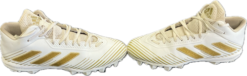 Vist Large View of Product Image Which is Used Adidas Adult FB Cleats White Senior 12