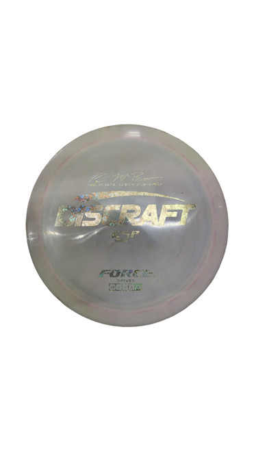 Vist Large View of Product Image Which is Used Discraft FORCE ESP Disc Golf Driver Silver