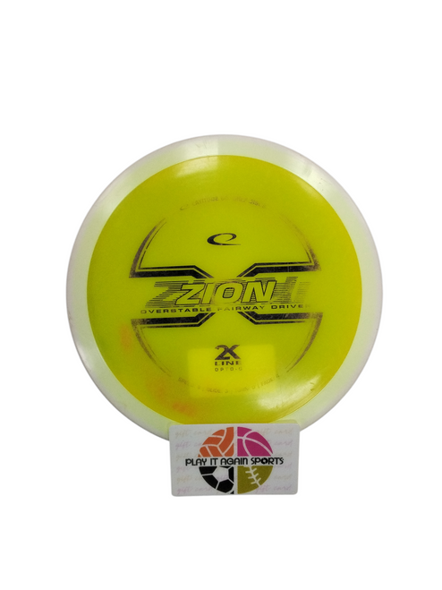 Vist Large View of Product Image Which is Used Latitude 64 ZION 2X LINE OPTO-G Disc Golf Driver Yellow