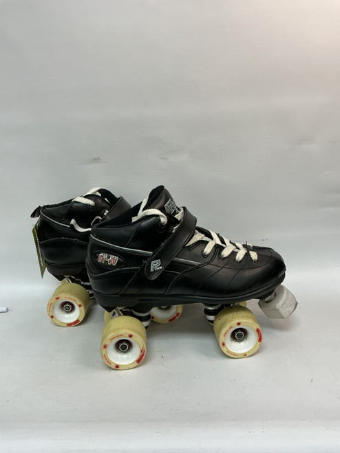 Vist Large View of Product Image Which is Used ROCK SKATES Senior Roller Quad Skates Black Senior 9