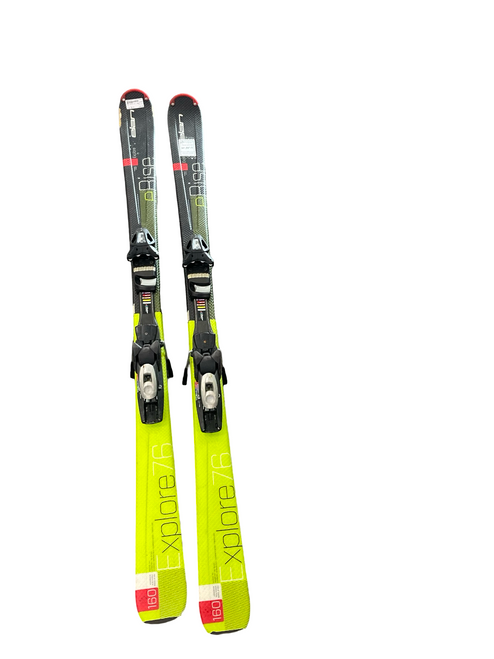 Vist Large View of Product Image Which is Used Elan ERISE Mens DH Ski/Binding Black 160 cm