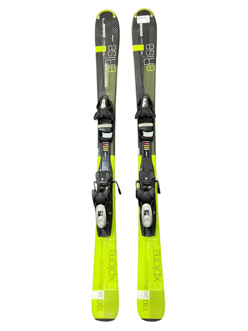 Vist Large View of Product Image Which is Used Elan ERISE Boys DH Ski/Binding Black 130 cm
