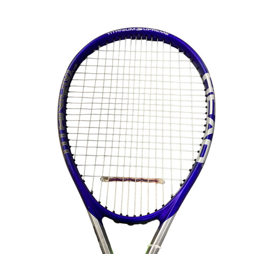 Vist Large View of Product Image Which is Used Head TITANIUM SUPREME Adult Tennis Racquet Royal Blue Unknown