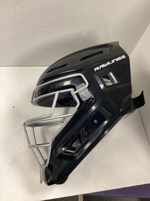 Vist Large View of Product Image Which is Used Rawlings CHVEL2-SR-REV B Catchers Helmet w/Mask Black M/L