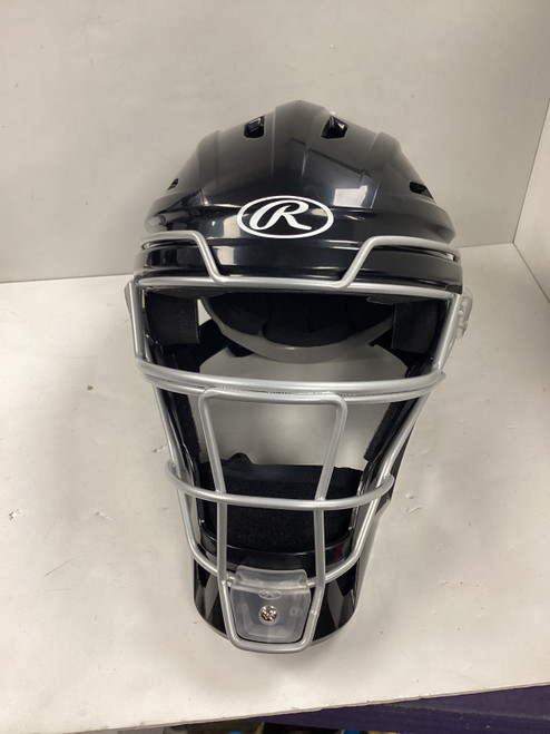 Vist Large View of Product Image Which is Used Rawlings CHVEL2-SR-REV B Catchers Helmet w/Mask Black M/L