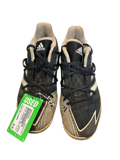 Vist Large View of Product Image Which is Used Adidas ADIZERO TURF SZ 6.5 BLK/WHT BB/SB Cleats Black Senior 6.5