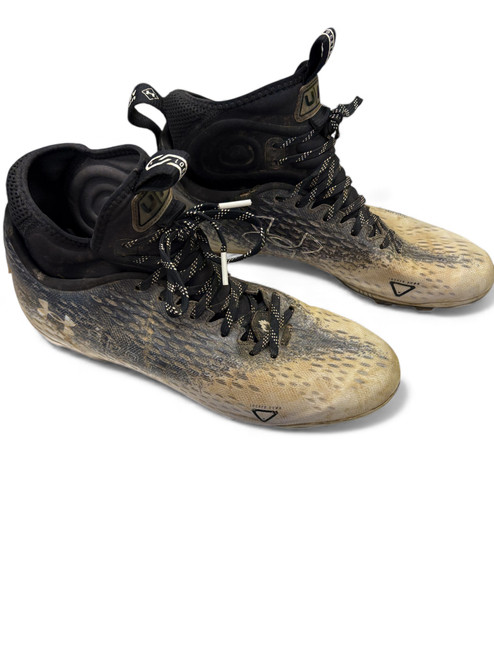 Vist Large View of Product Image Which is Used Under Armour LAX Cleats Mens Black Senior 10.5