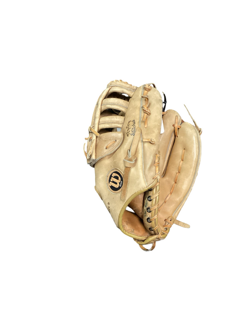 Vist Large View of Product Image Which is Used Wilson A9821 BB/SB Glove RH Throw Brown 12"