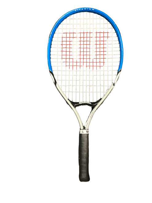 Vist Large View of Product Image Which is Used Wilson FEDERER 23 Junior Tennis Racquet White 23"