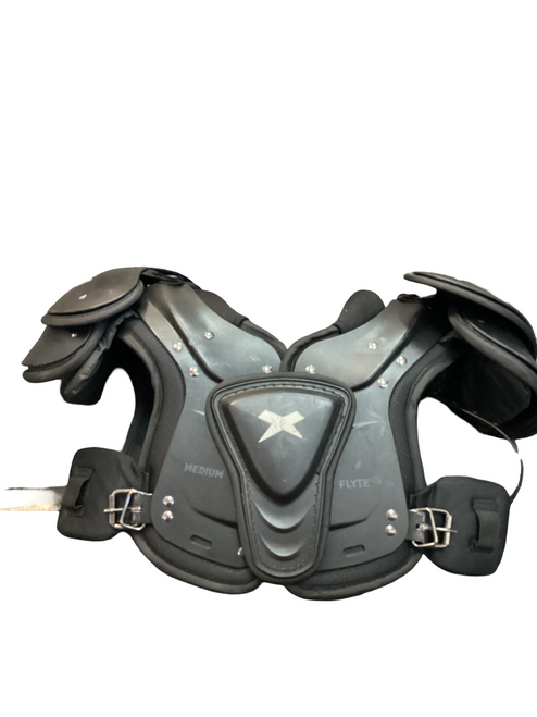 Vist Large View of Product Image Which is Used Xenith FLYTE FB Shoulder Pads Black MD