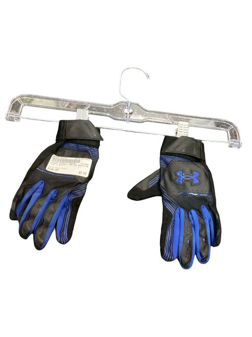 Vist Large View of Product Image Which is Used Under Armour BB/SB Batting Gloves Royal Blue SM
