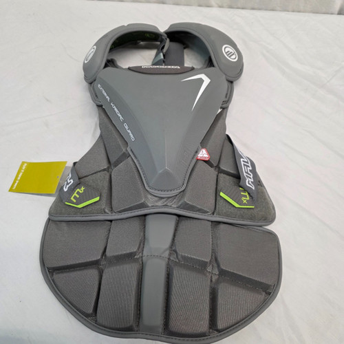 Vist Large View of Product Image Which is Used Maverik MX LAX Goalie Chest M Grey XS