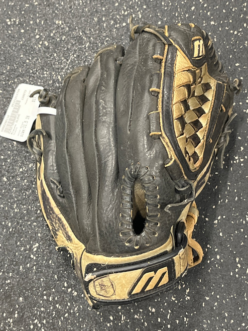 Vist Large View of Product Image Which is Used Mizuno GLOVE BB/SB Glove RH Throw Black 11 1/2"