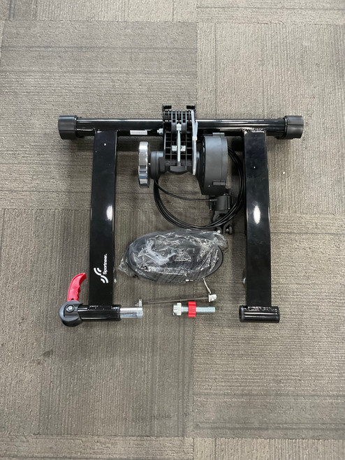 Vist Large View of Product Image Which is Used SPORTNEER MAGNETIC BIKE TRAINER STAND Bike Accessory Black