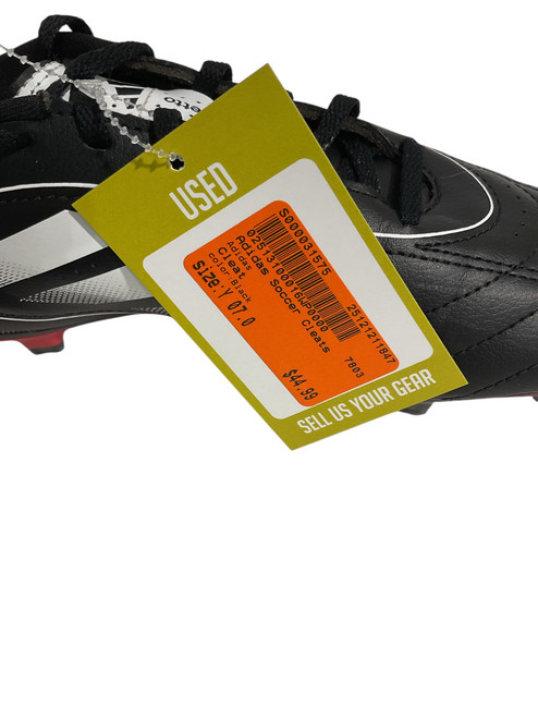 Vist Large View of Product Image Which is Used Adidas Soccer Cleats Black Youth 07.0