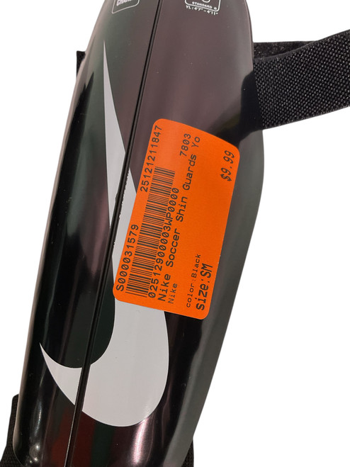 Vist Large View of Product Image Which is Used Nike Soccer Shin Guards Youth Black SM