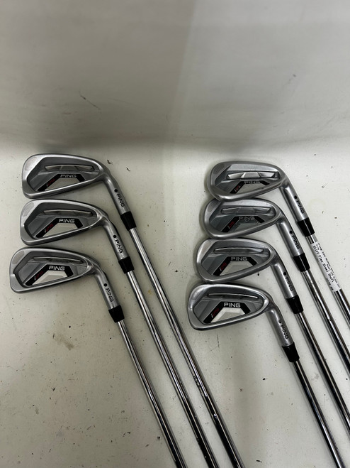 Vist Large View of Product Image Which is Used Ping I25 BLACK DOT Mens Iron Set RH 4I-PW