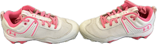 Vist Large View of Product Image Which is Used Under Armour SB CLEATS BB/SB Cleats White Junior 02.5