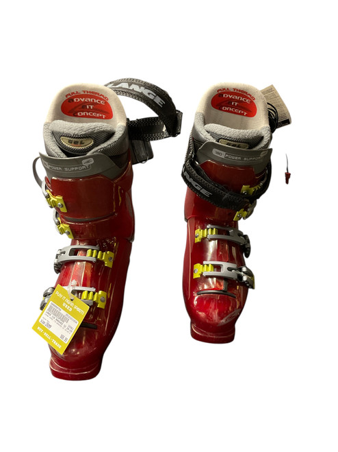 Vist Large View of Product Image Which is Used Lange LANGE 110 BANSHEE SZ 29-29.5 SKI BOOT Mens DH Ski Boot Red 290 MP - M11 - W12