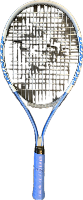 Vist Large View of Product Image Which is Used Dunlop Racquets ACE TWENTY 7 Adult Tennis Racquet Carolina Blue 4 1/2"
