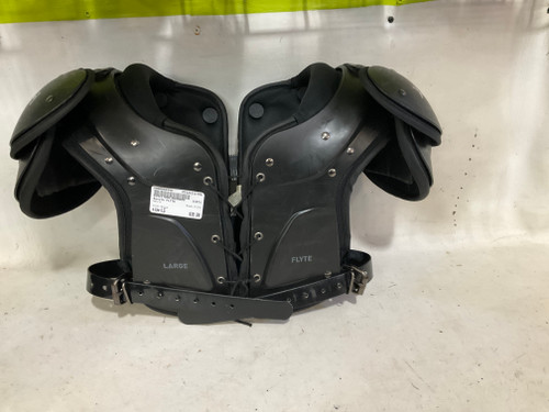 Vist Large View of Product Image Which is Used Xenith FLYTE FB Shoulder Pads Black LG