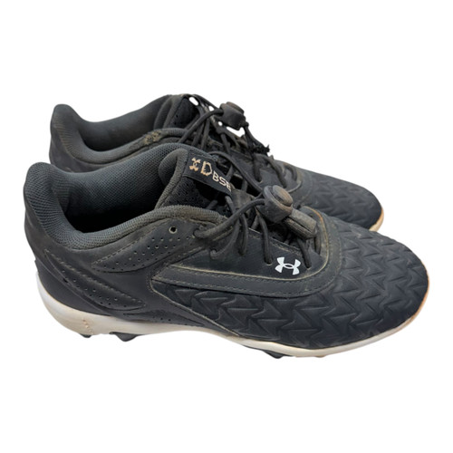 Vist Large View of Product Image Which is Used Under Armour LEADOFF LOW RM 3.0 BB/SB Cleats Black Junior 01