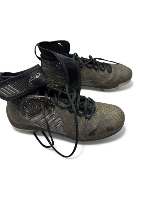 Vist Large View of Product Image Which is Used Under Armour BRYCE HARPER BB/SB Cleats Black Senior 6.5