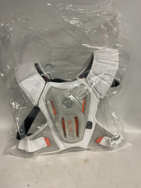 Vist Large View of Product Image Which is Used Warrior BURN 22 Lacrosse Shoulder Pads White MD