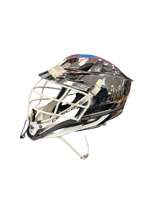 Vist Large View of Product Image Which is Used Cascade Black Hawk Lacrosse Helmet Chrome MD