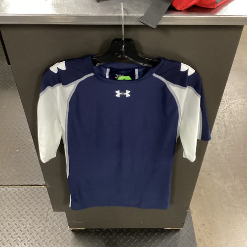 Vist Large View of Product Image Which is Used Under Armour HEAT GEAR COMPRESSION SHIRT Other Clothing Navy And White 2X