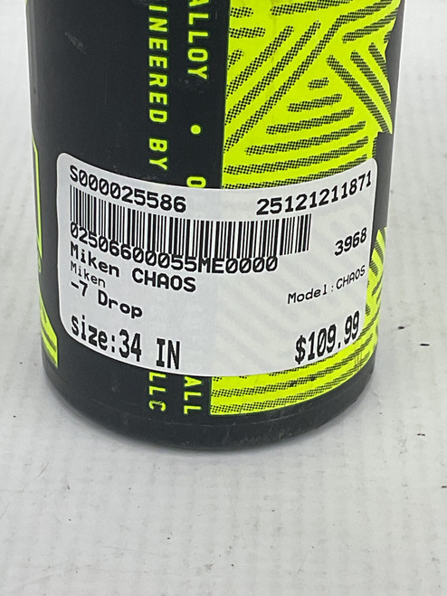 Vist Large View of Product Image Which is Used Miken CHAOS BB/SB Slowpitch Bat 34"