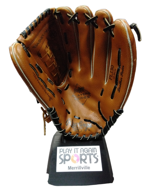 Vist Large View of Product Image Which is Used Rawlings PL130 BB/SB Glove RH Throw Brown 13"
