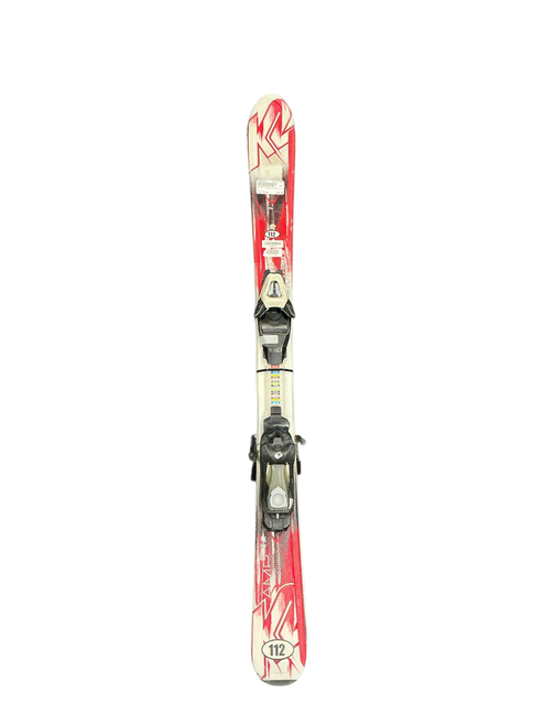 Vist Large View of Product Image Which is Used K2 AMP STRIKE JR 112 Boys DH Ski/Binding Red 110 cm