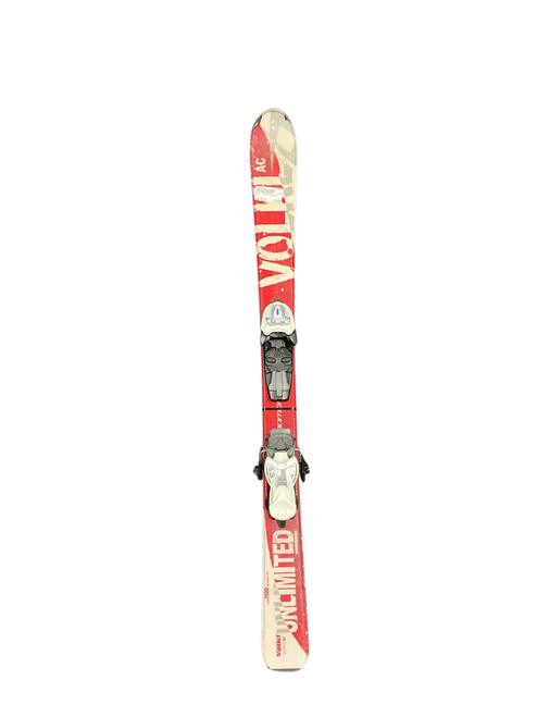 Vist Large View of Product Image Which is Used Volkl UNLIMITED JR 110 Boys DH Ski/Binding Red 110 cm