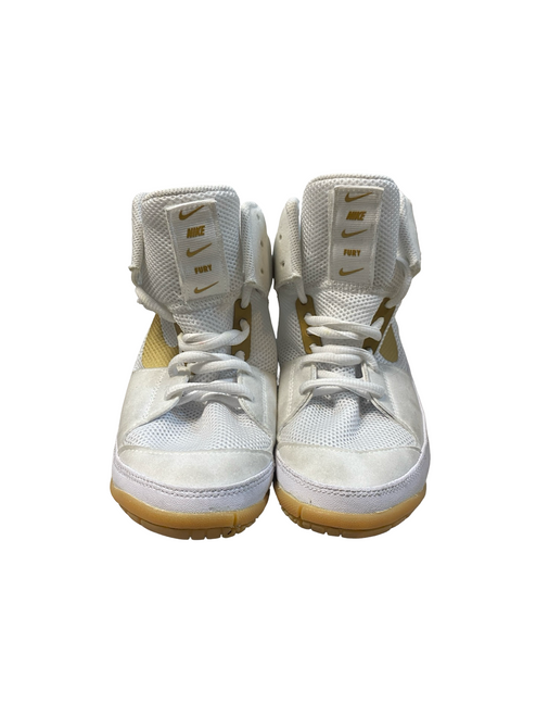 Vist Large View of Product Image Which is Used Nike Wrestling Shoes White Junior 04.5